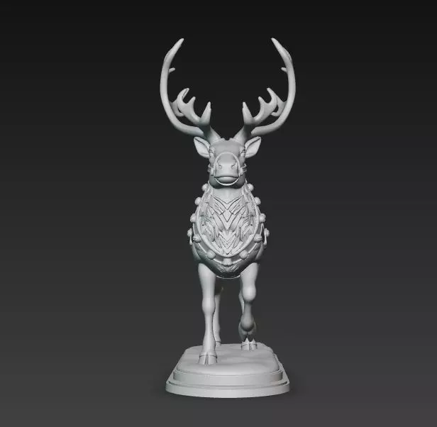 Christmas Reindeer Figure 3D print model_1