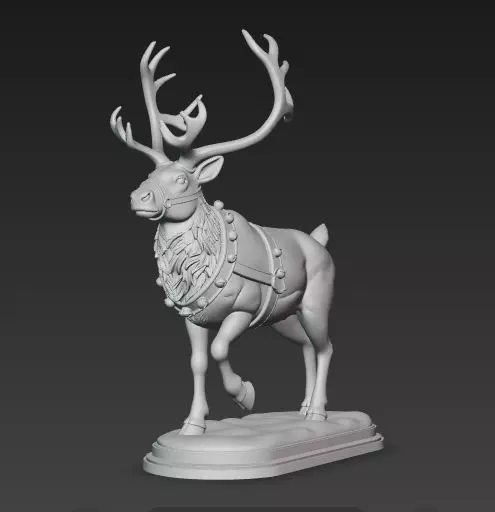 Christmas Reindeer Figure 3D print model_22