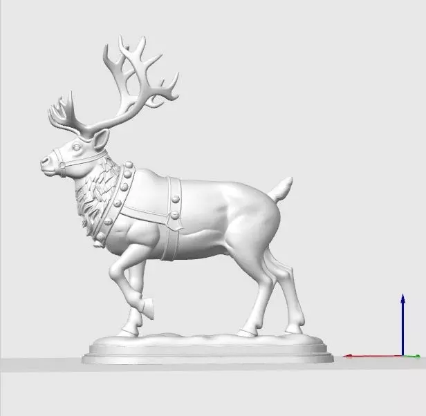 Christmas Reindeer Figure 3D print model_19