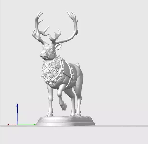 Christmas Reindeer Figure 3D print model_21