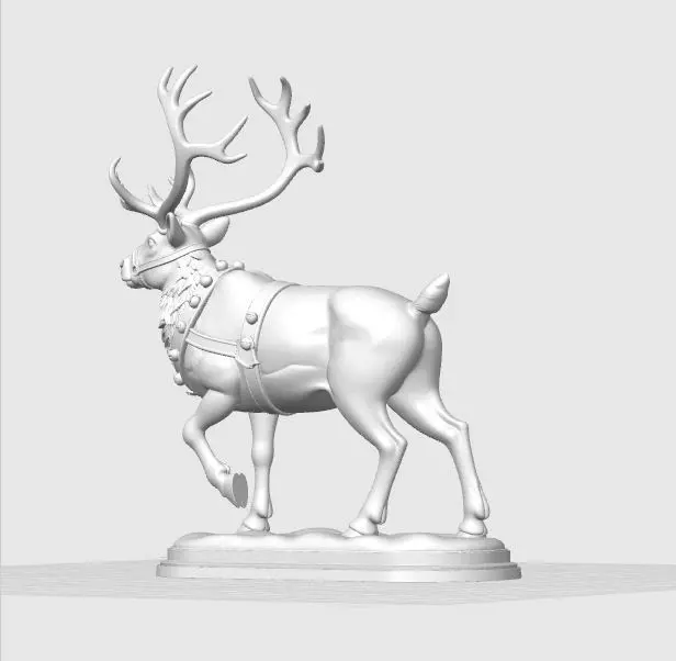 Christmas Reindeer Figure 3D print model_18