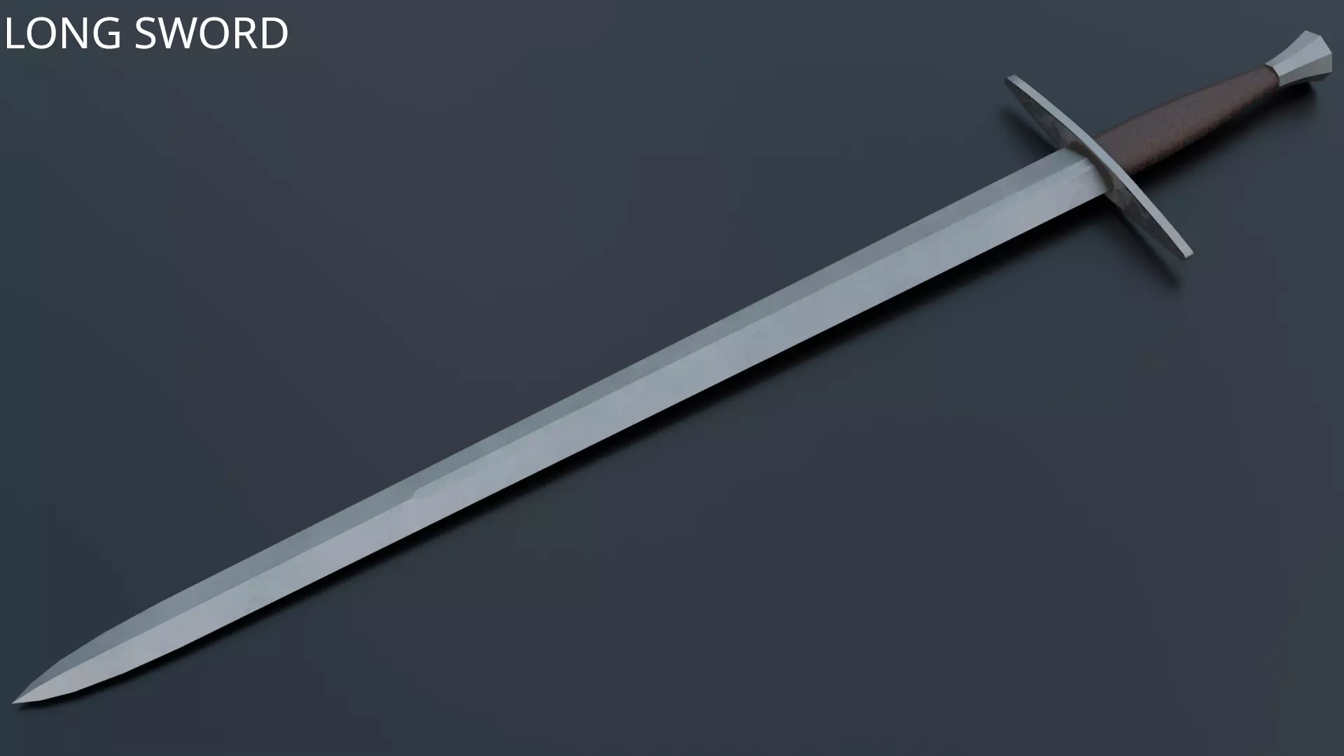 Medieval low-poly swords pack Low-poly 3D model_13