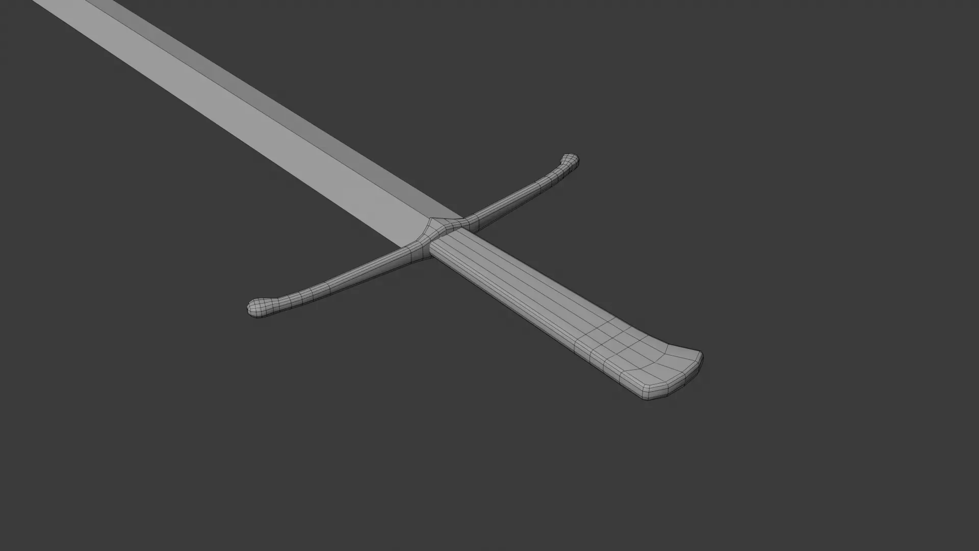 Medieval low-poly swords pack Low-poly 3D model_12
