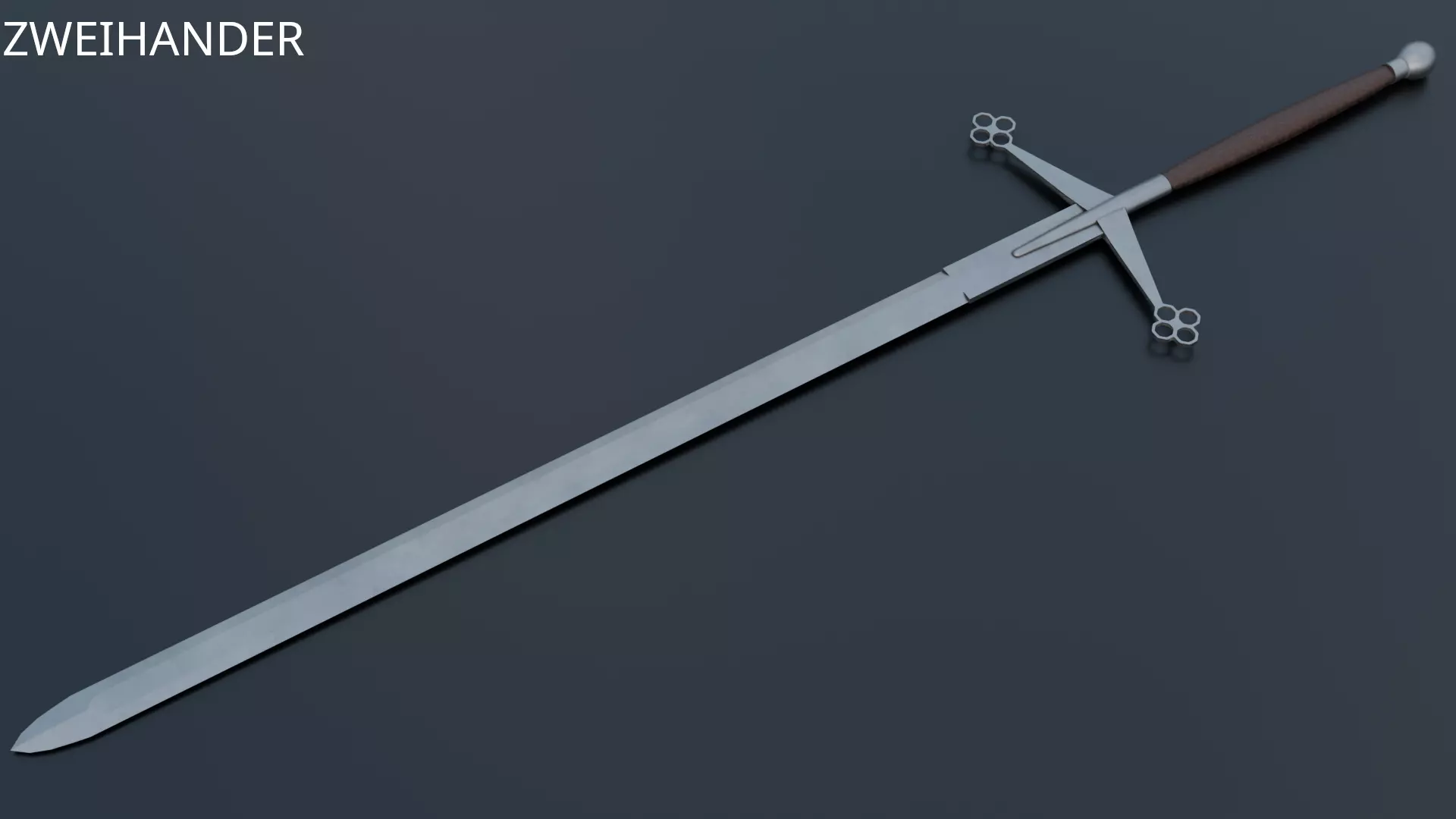 Medieval low-poly swords pack Low-poly 3D model_2