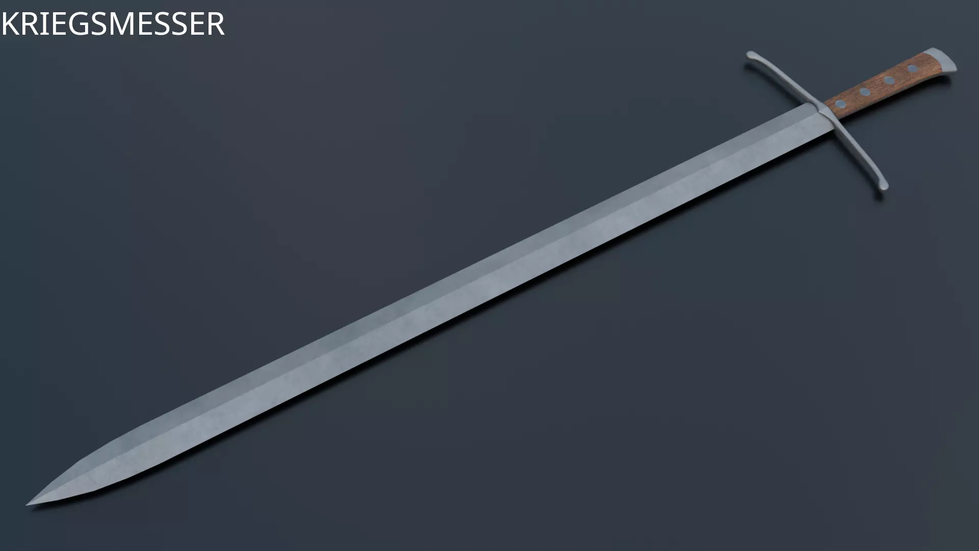 Medieval low-poly swords pack Low-poly 3D model_8