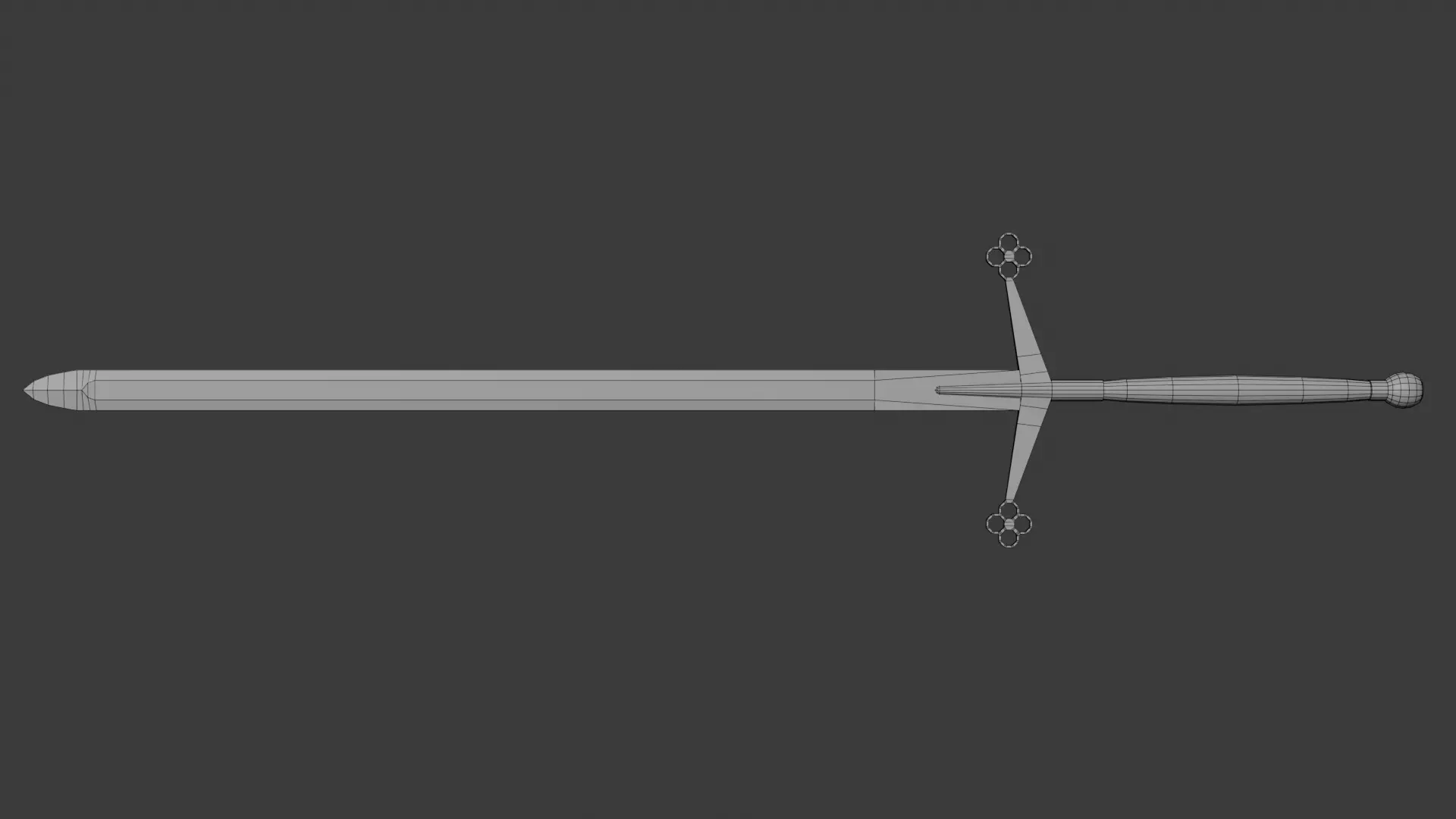 Medieval low-poly swords pack Low-poly 3D model_5