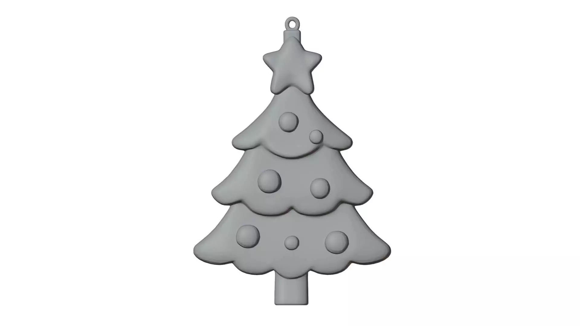 Christmas Tree Ornament 3D Print Ready 3D print model_1