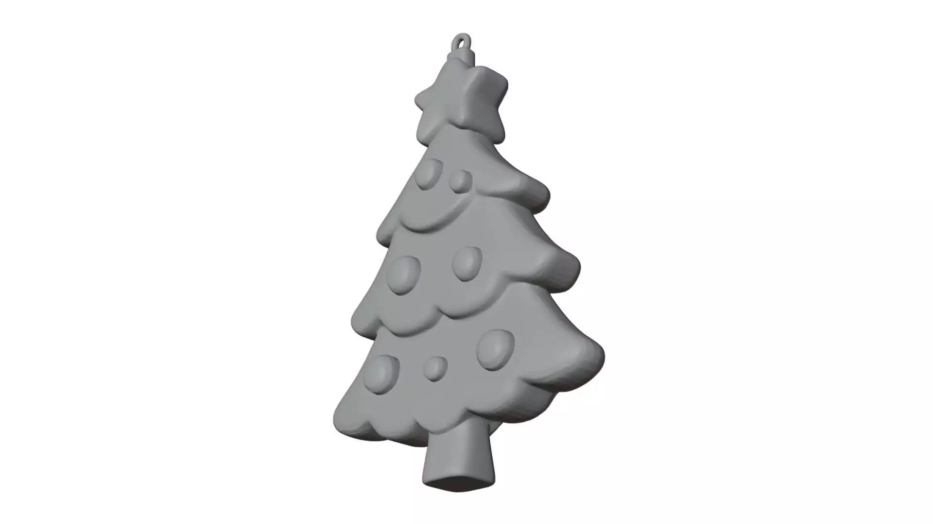 Christmas Tree Ornament 3D Print Ready 3D print model_4