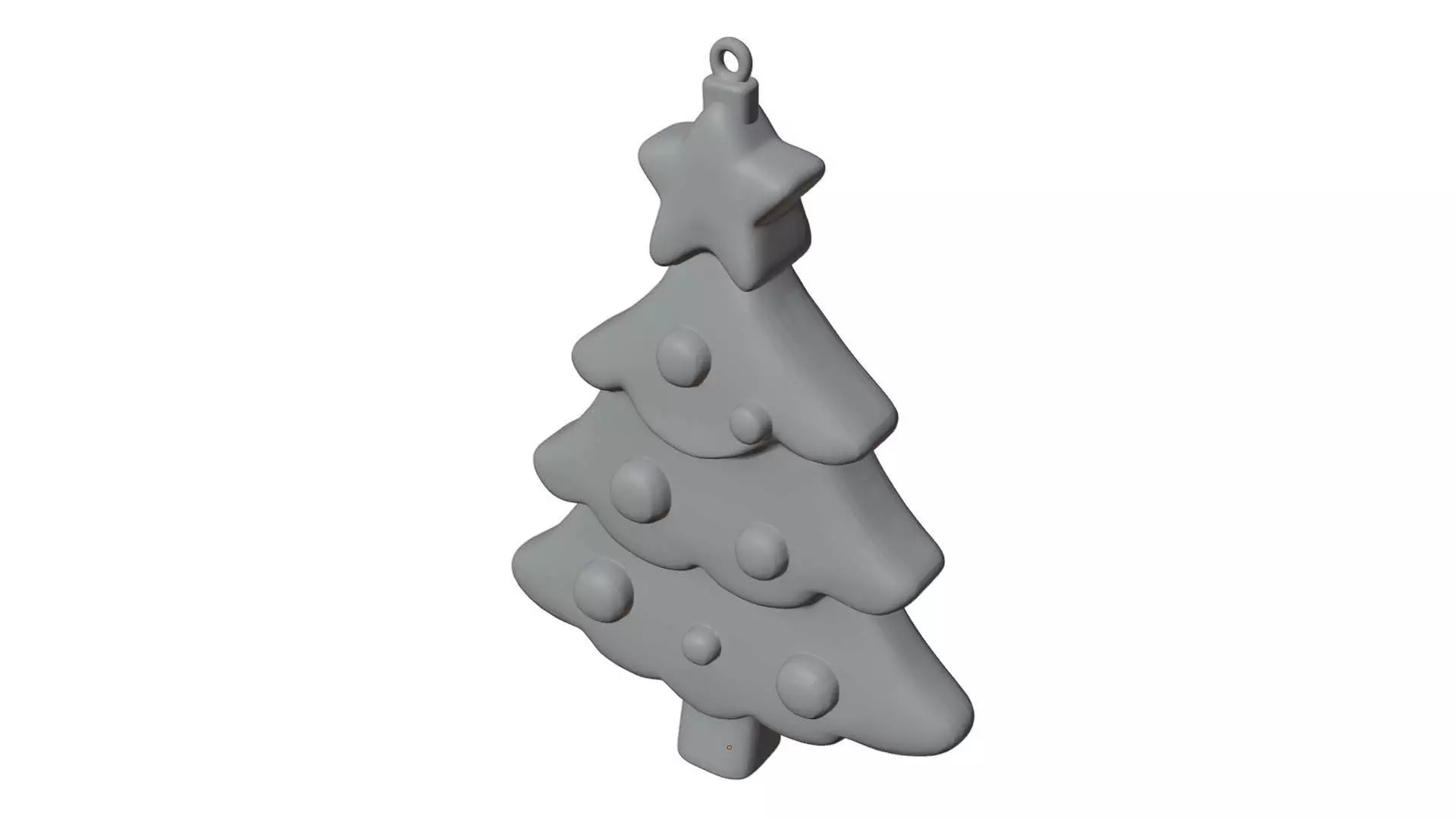 Christmas Tree Ornament 3D Print Ready 3D print model_0