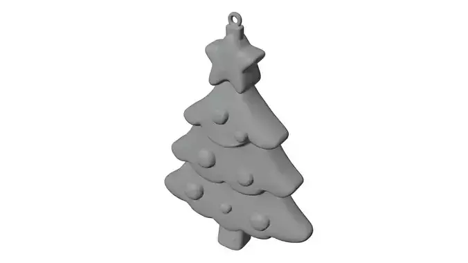 Christmas Tree Ornament 3D Print Ready 3D print model Christmas Tree Ornament 3D Print Ready 3D print model