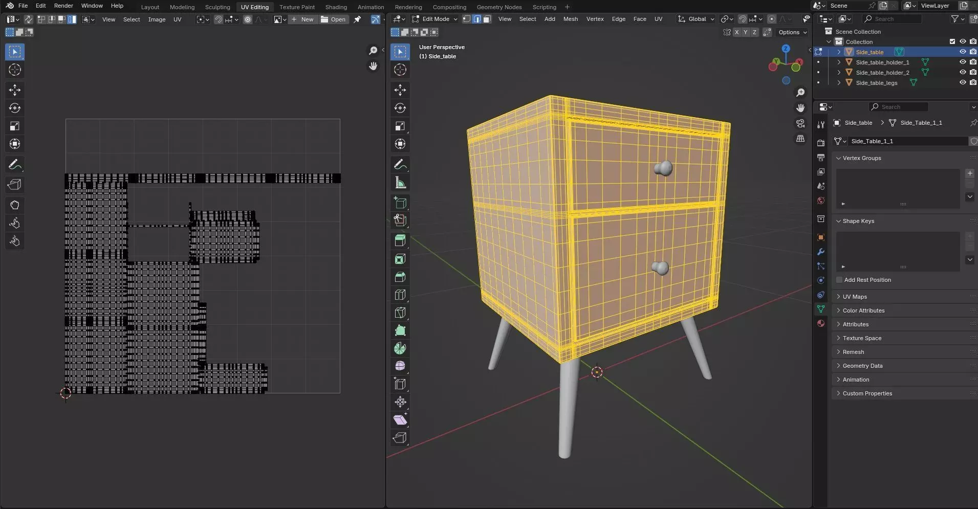 Side Table CG43 3D model_9