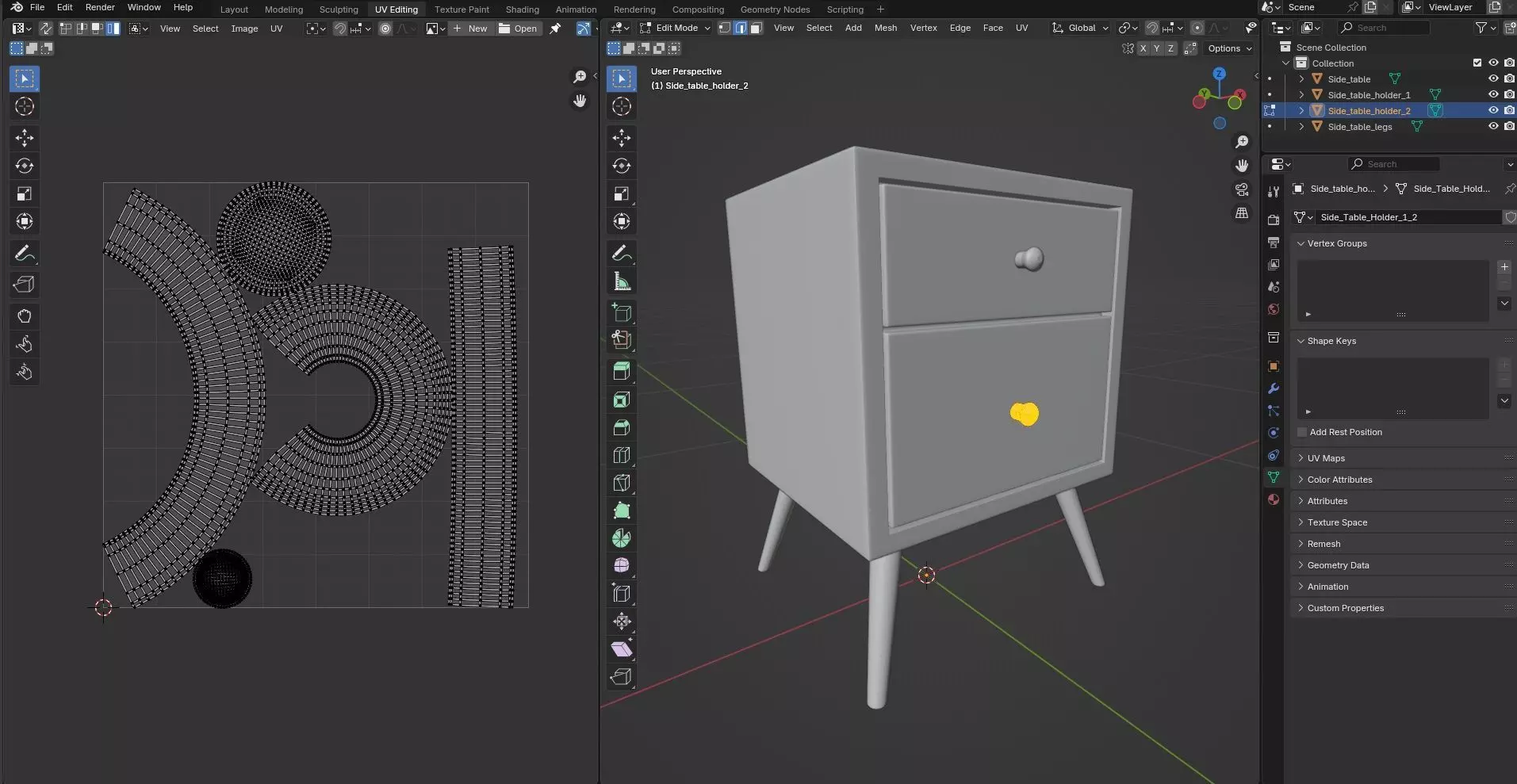 Side Table CG43 3D model_11