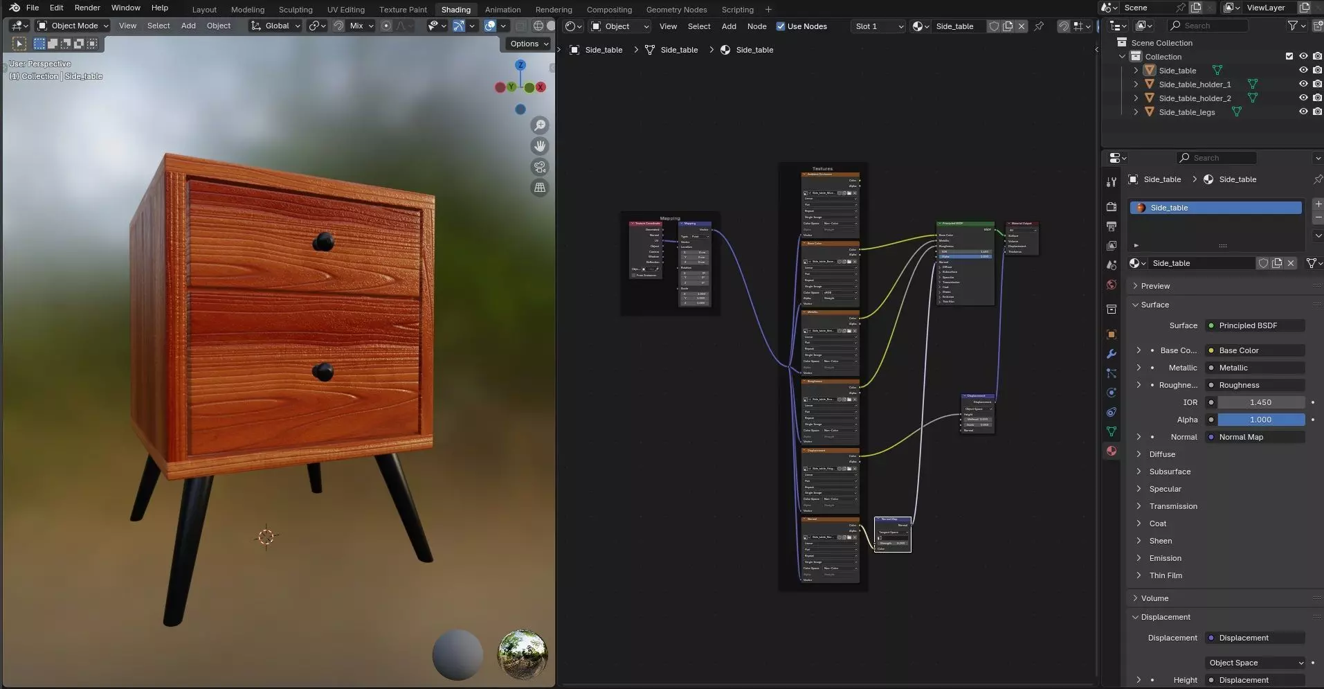 Side Table CG43 3D model_12