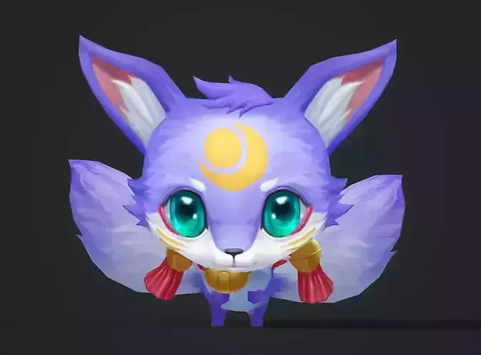 Snow fox has 3 tails