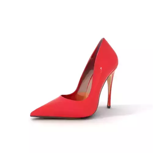 Classic Red Stiletto model pack Low-poly 3D model
