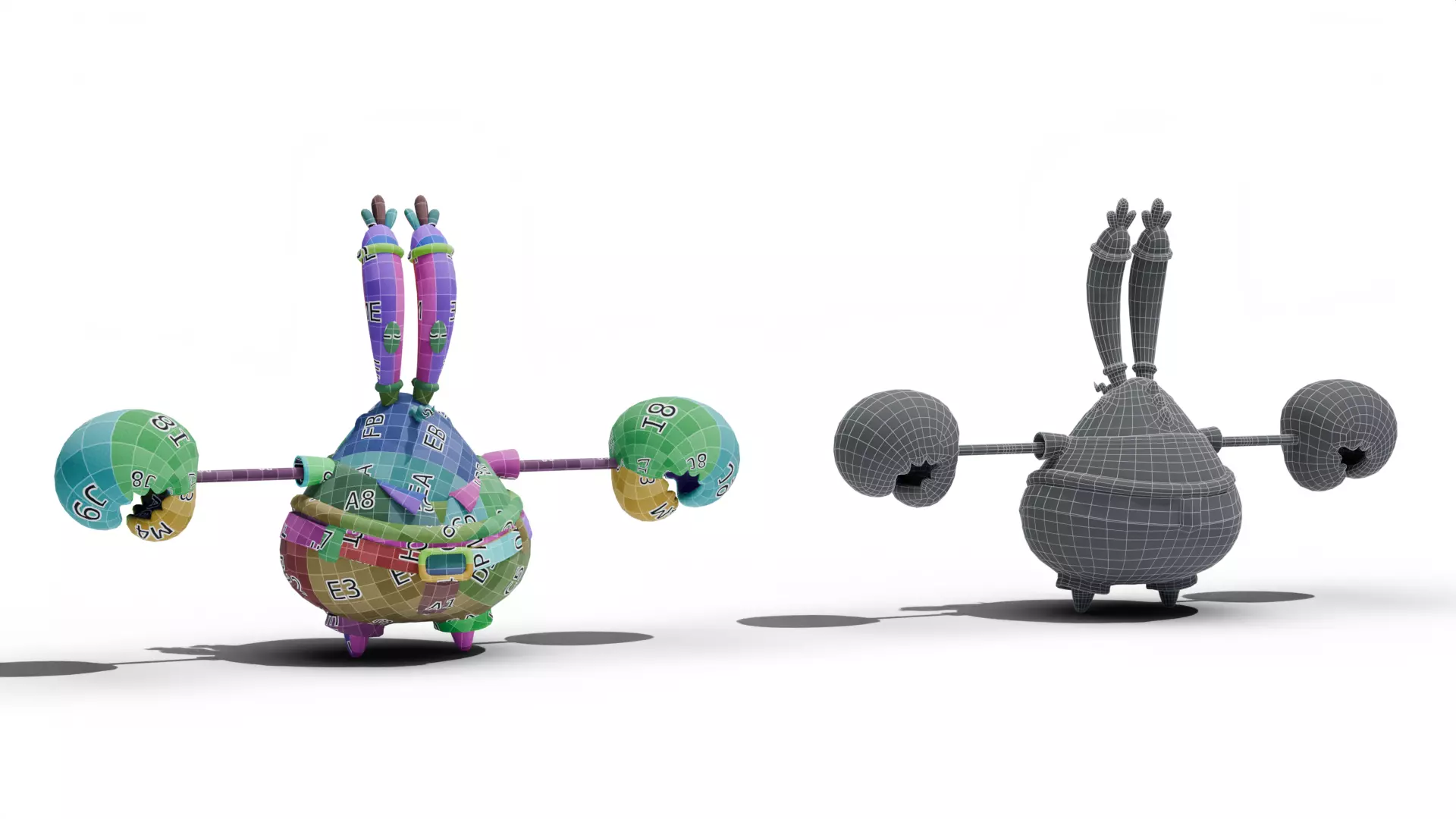 Krabs - SpongeBob Low-poly 3D model_10