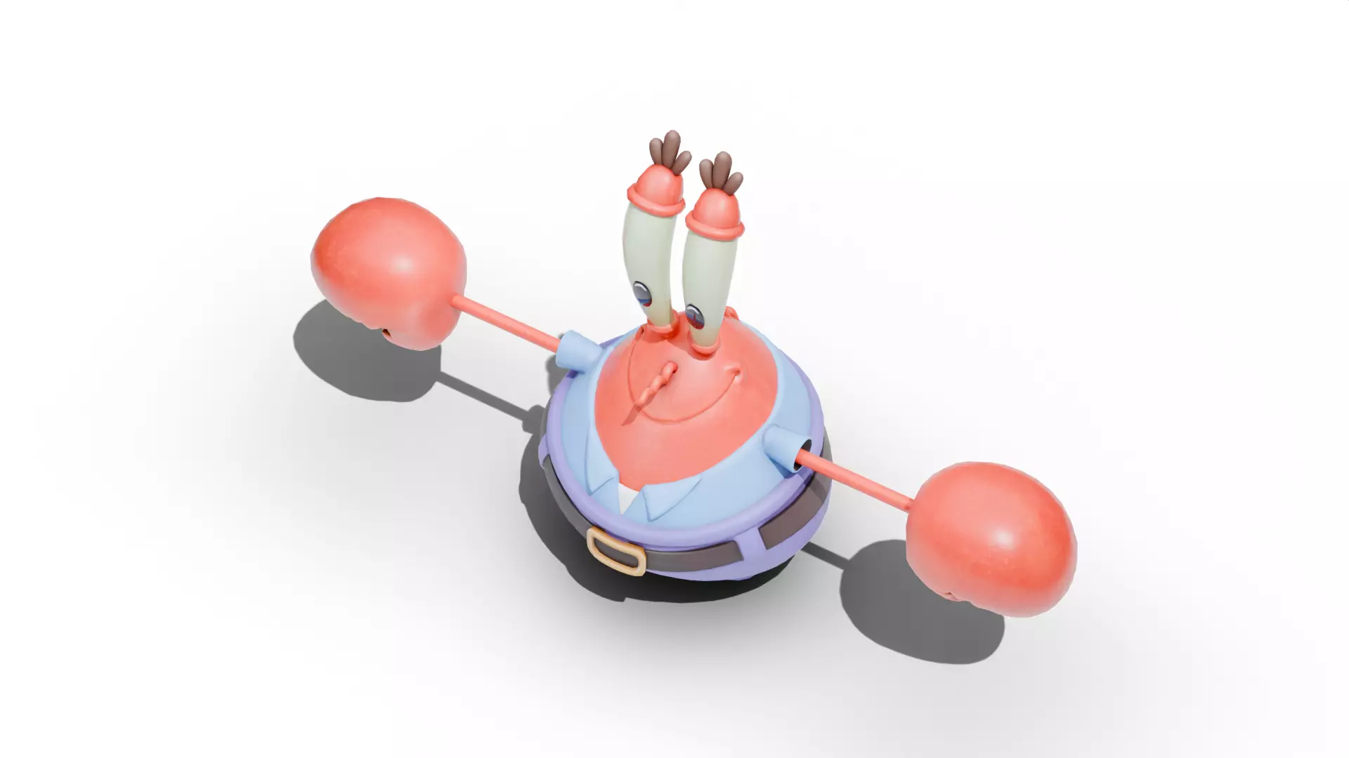 Krabs - SpongeBob Low-poly 3D model_6