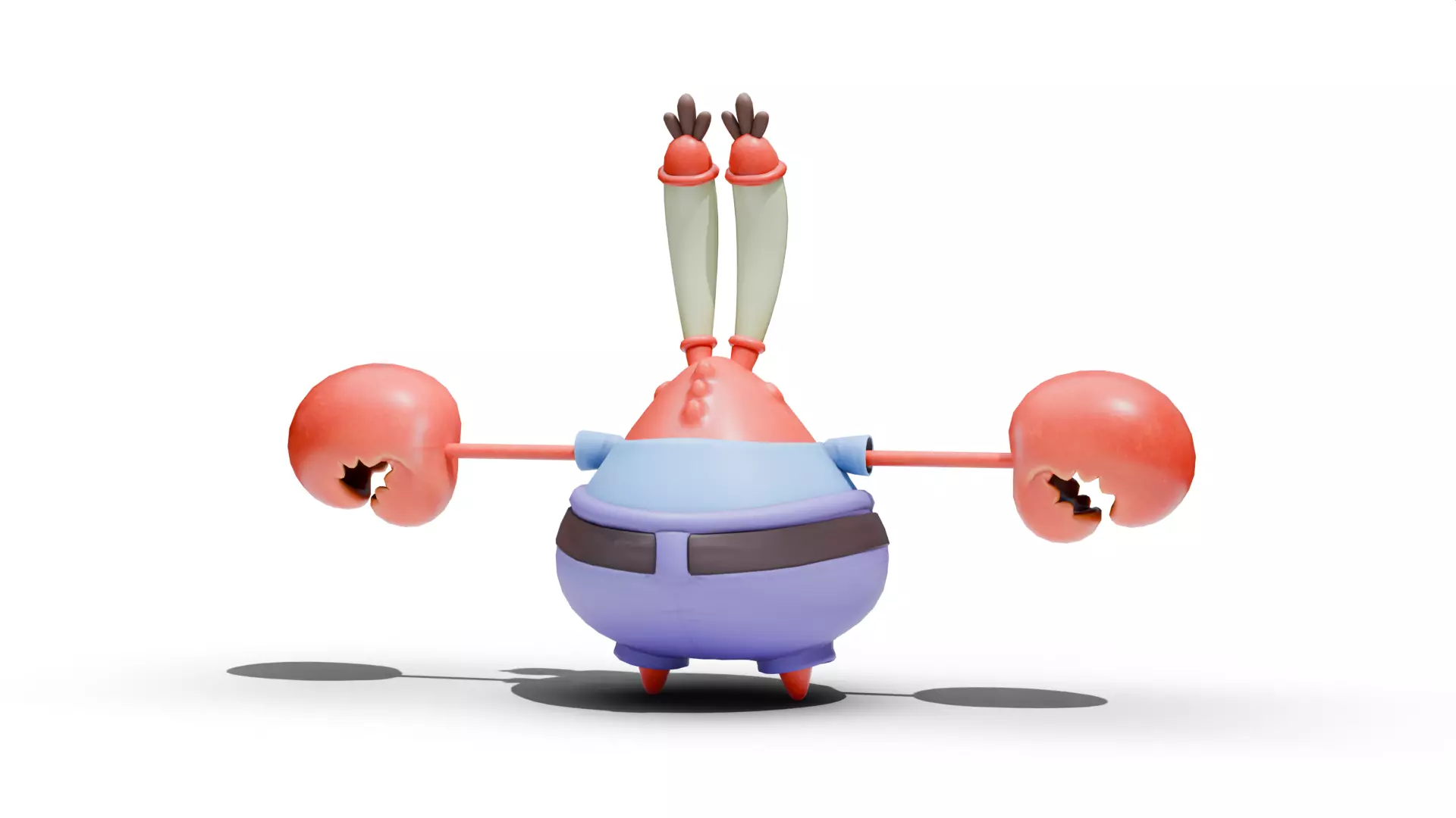 Krabs - SpongeBob Low-poly 3D model_3