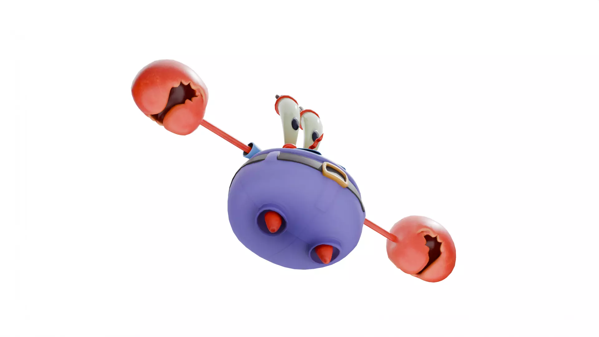 Krabs - SpongeBob Low-poly 3D model_7