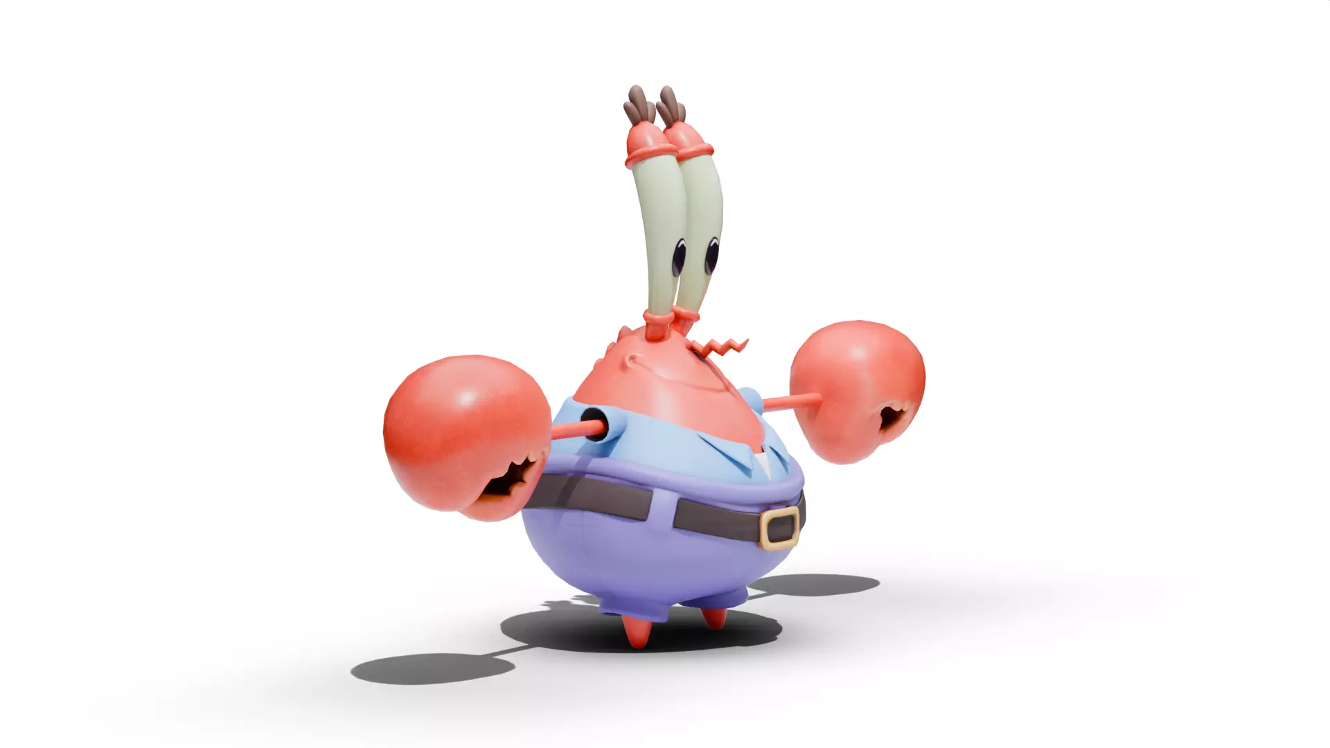 Krabs - SpongeBob Low-poly 3D model_4