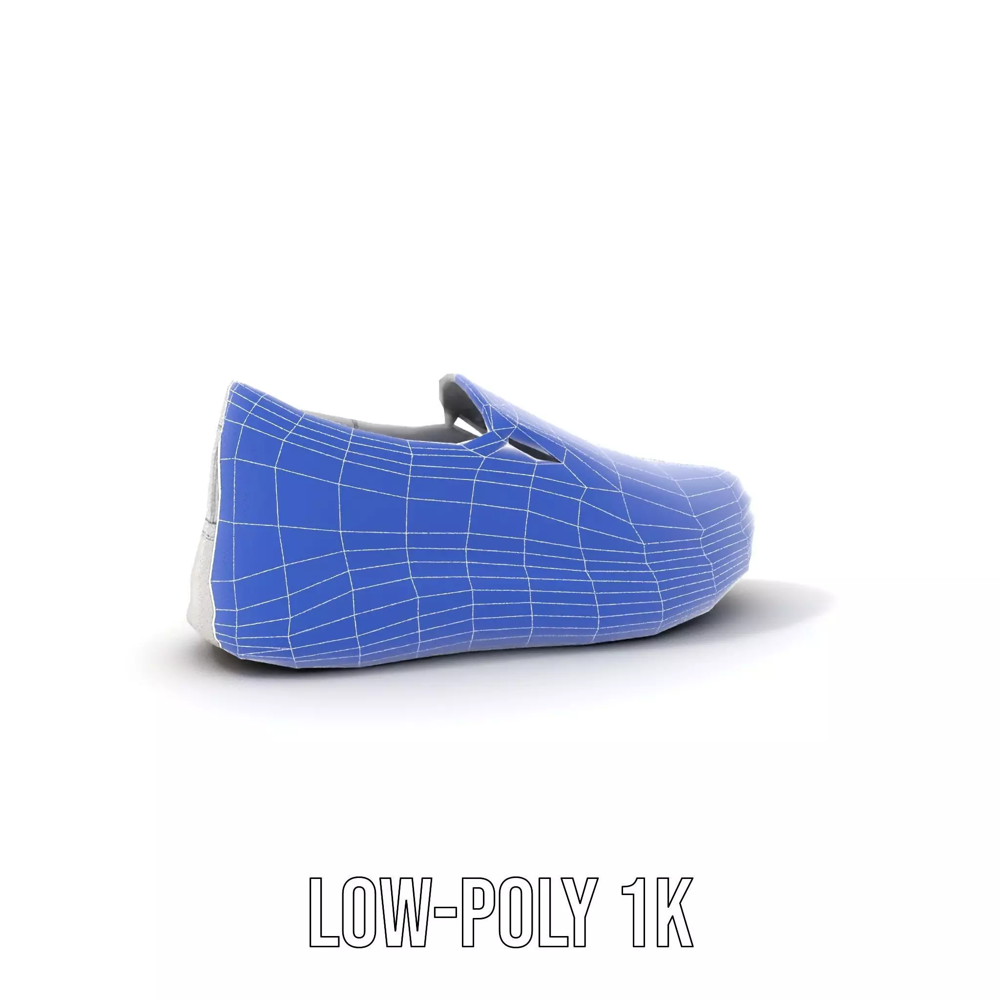 White Minimalist Sneaker model pack Low-poly 3D model_26