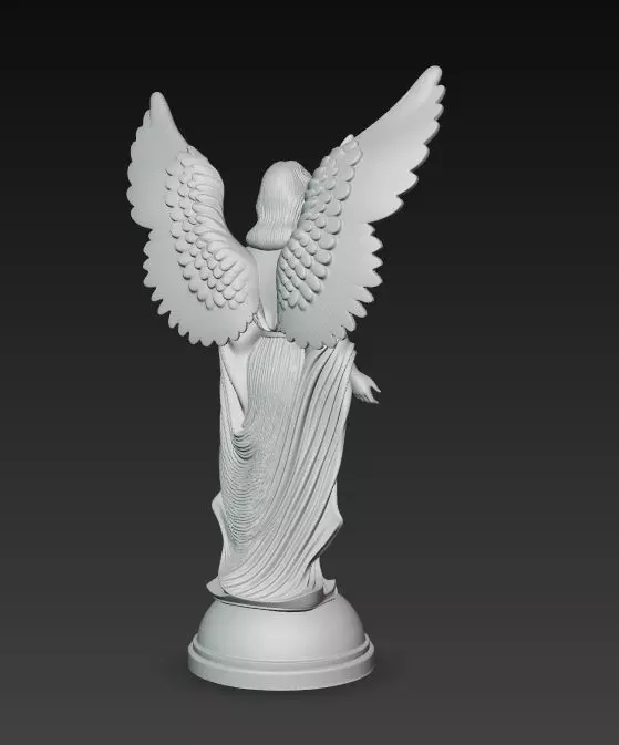 Christmas Angel Sculpture 3D print model_23