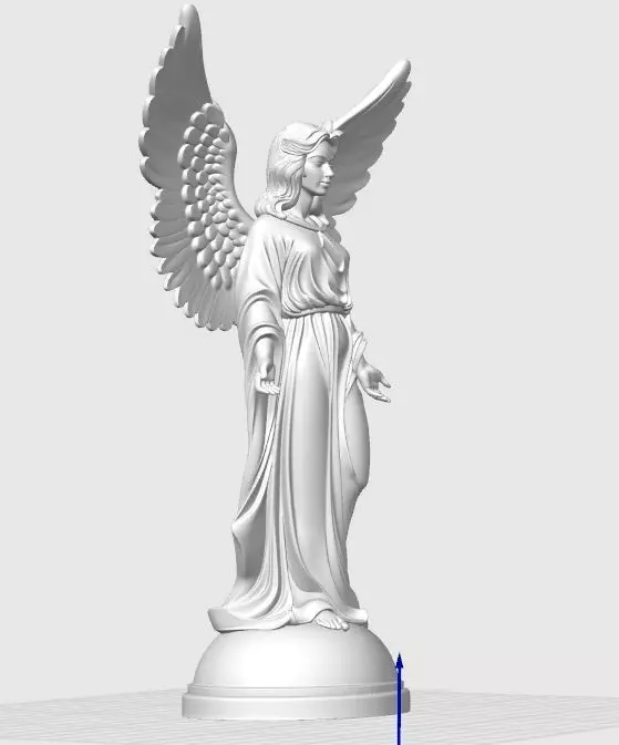 Christmas Angel Sculpture 3D print model_13