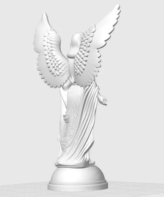 Christmas Angel Sculpture 3D print model_15