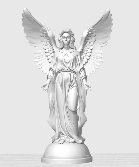 Christmas Angel Sculpture 3D print model_20
