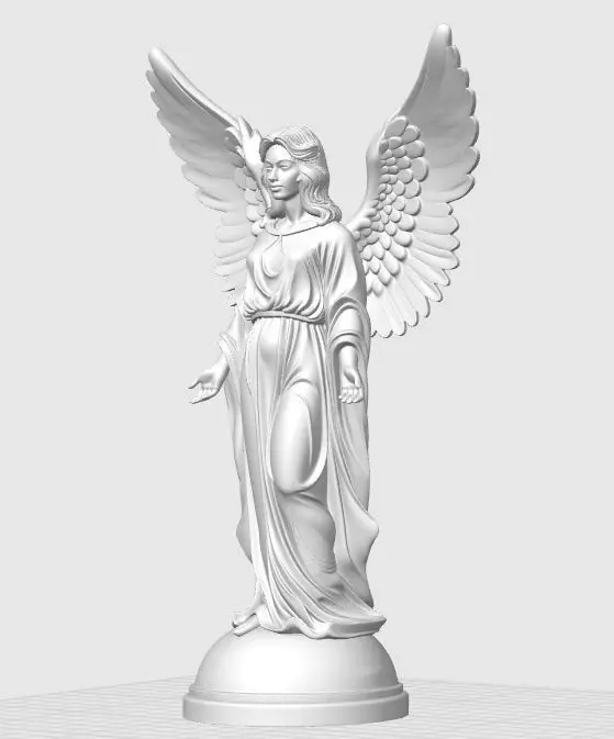 Christmas Angel Sculpture 3D print model_19