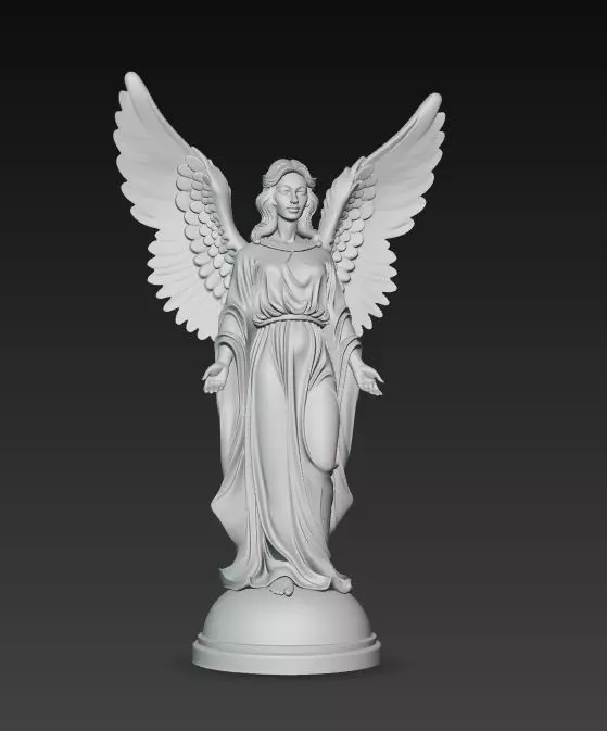 Christmas Angel Sculpture 3D print model_1