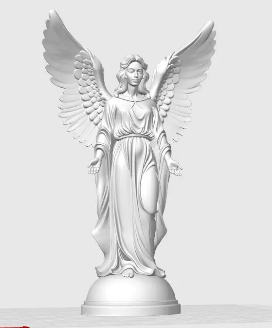 Christmas Angel Sculpture 3D print model_11