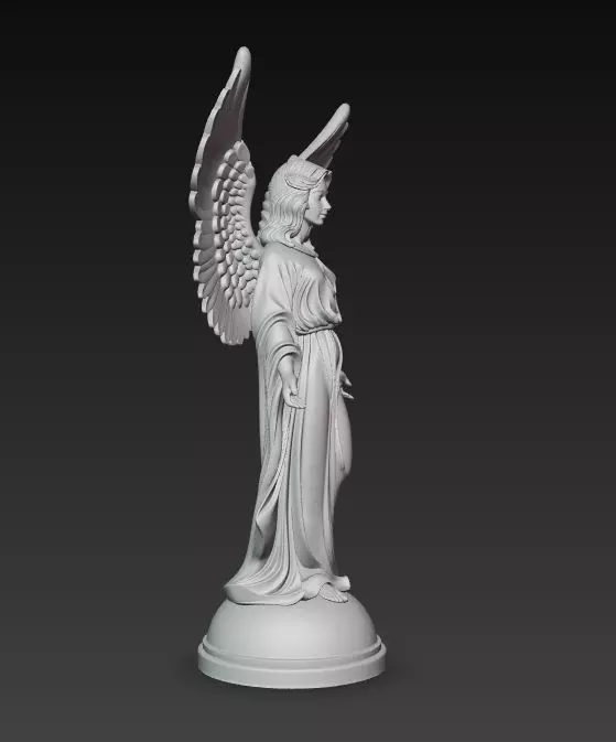 Christmas Angel Sculpture 3D print model_21