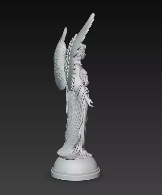 Christmas Angel Sculpture 3D print model_22
