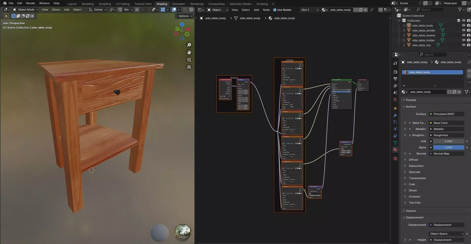 Side Table CG47 3D model_11