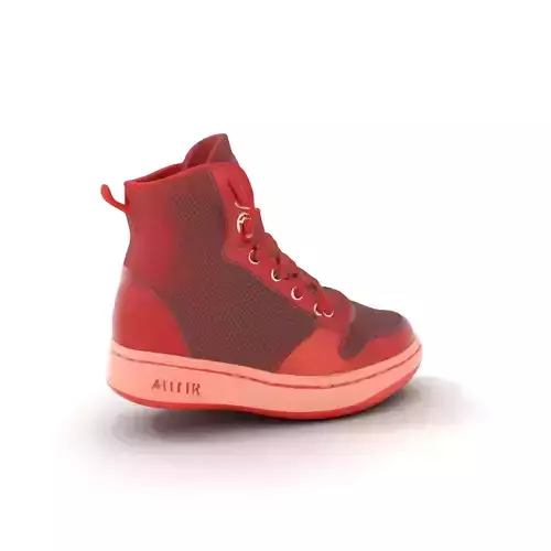 Red Athletic Sneaker model pack Low-poly 3D model