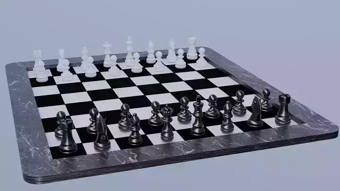 3D Chess Board Model