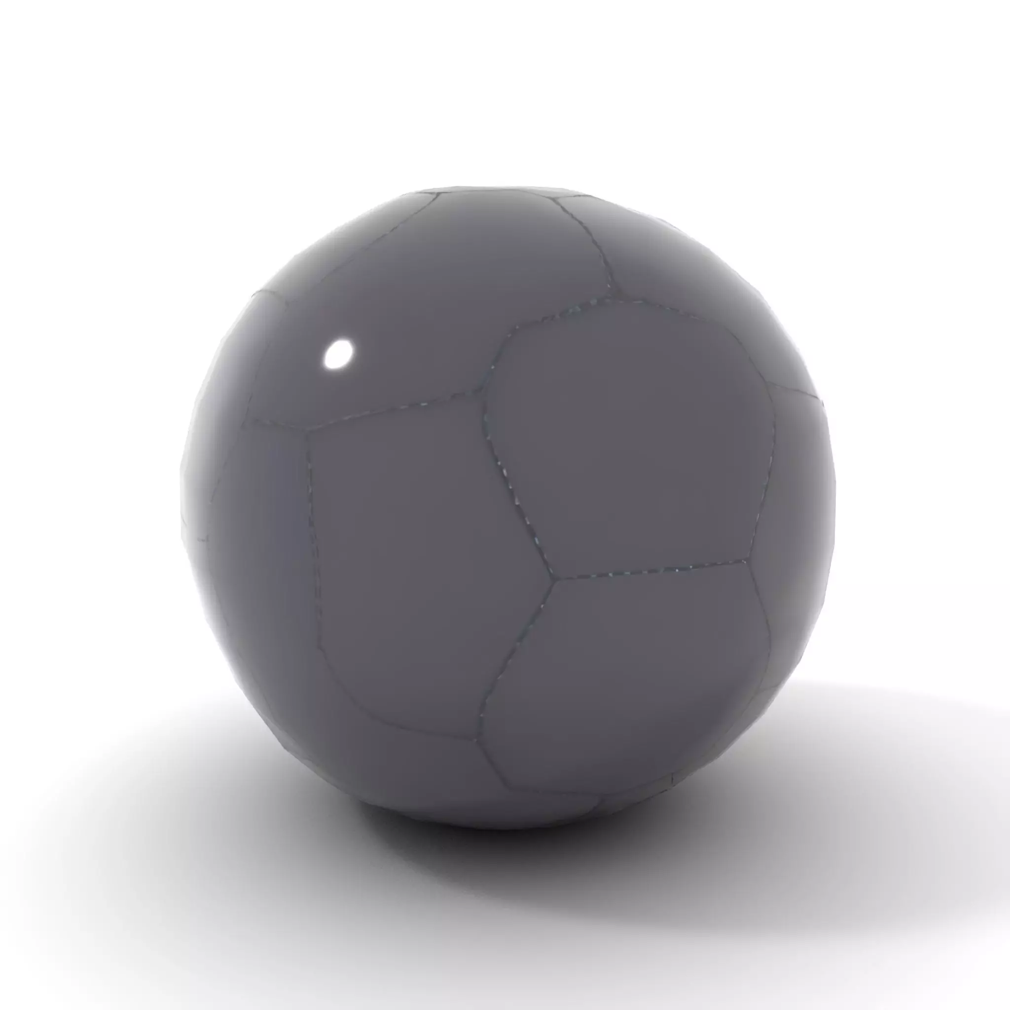 Sleek Black Soccer Ball model pack Low-poly 3D model_20