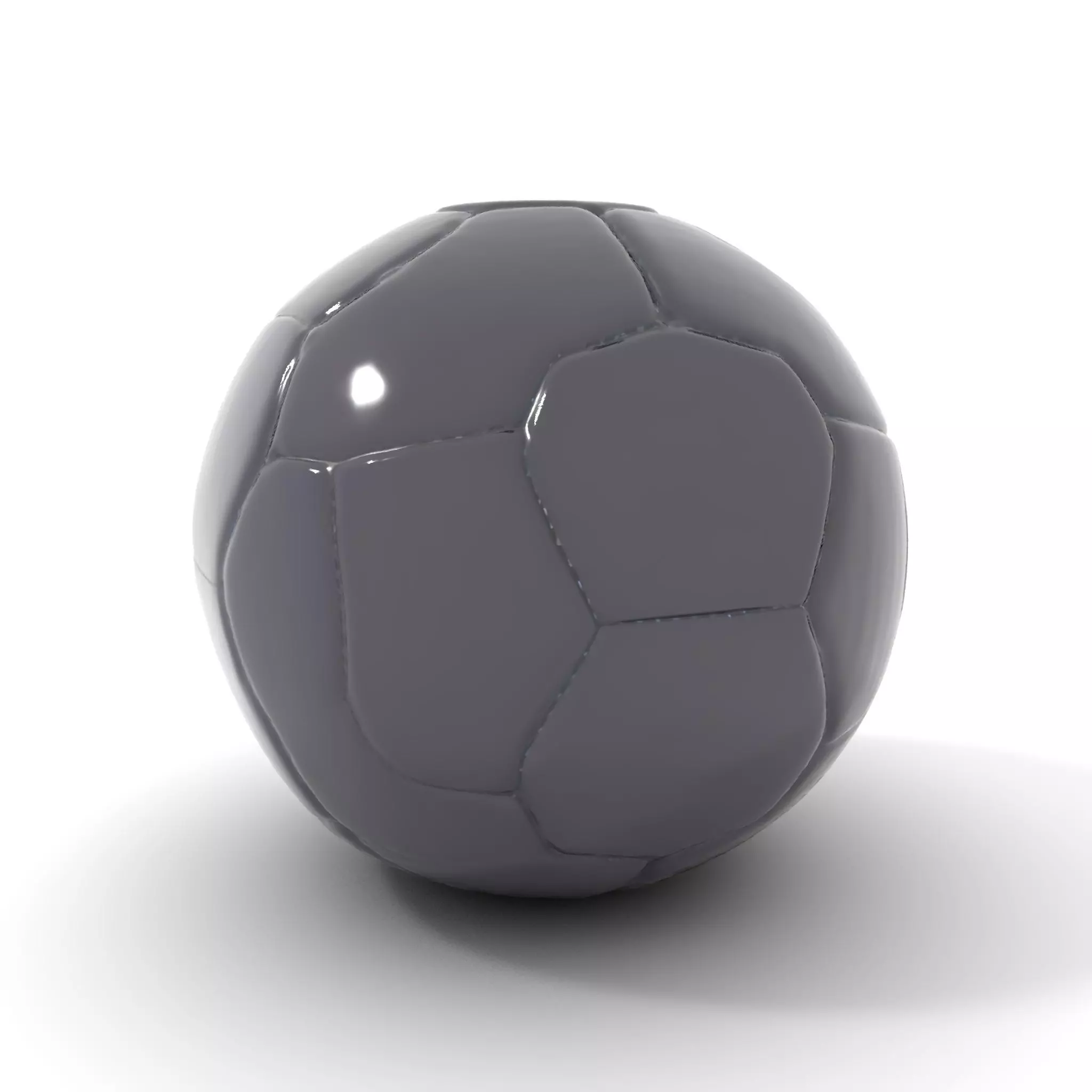 Sleek Black Soccer Ball model pack Low-poly 3D model_0