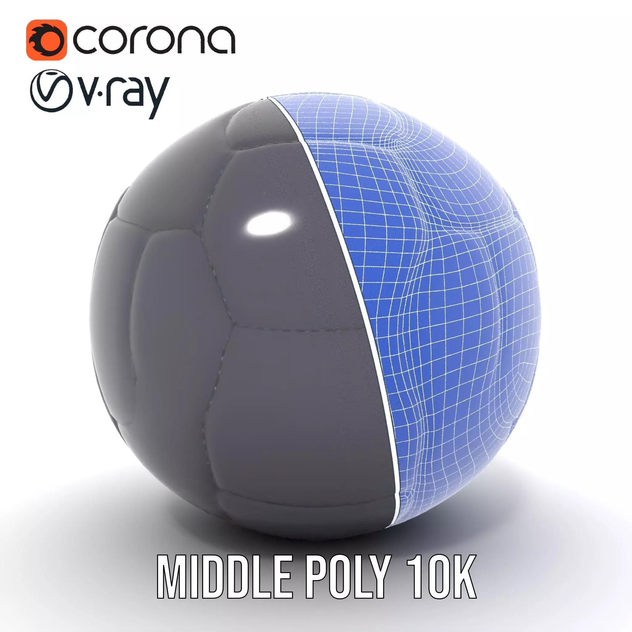 Sleek Black Soccer Ball model pack Low-poly 3D model_24