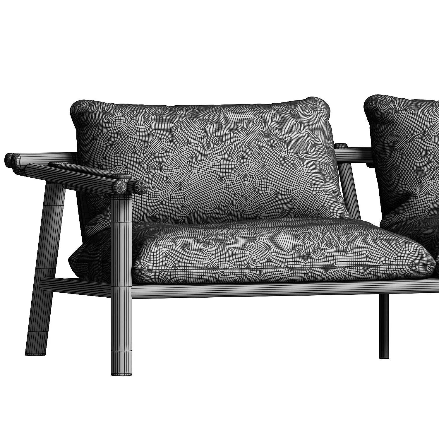 Sticks 2 seater sofa 3D model_4