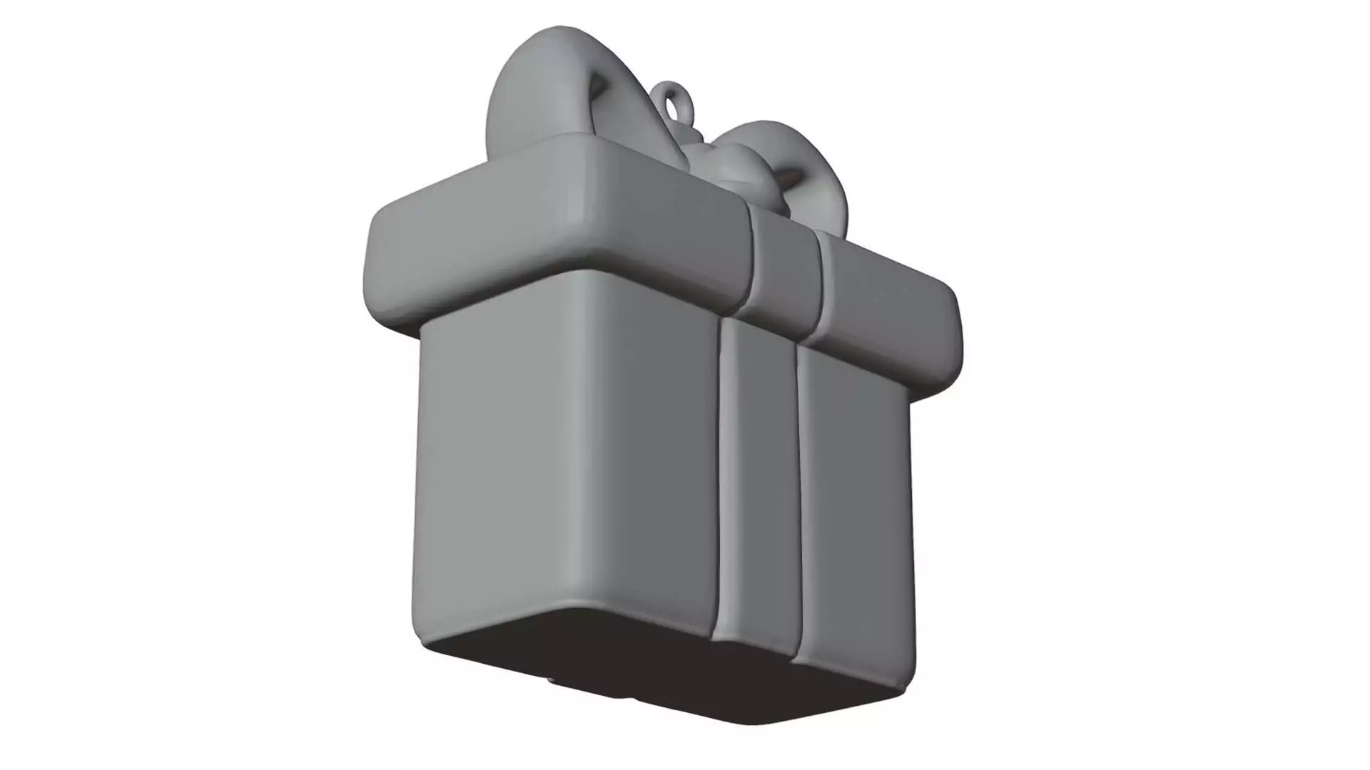 Gift Box Ornament 3D Print Ready Model 3D print model_4