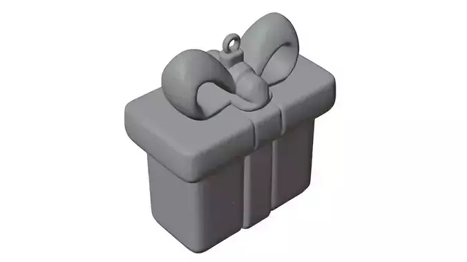 Gift Box Ornament 3D Print Ready Model 3D print model Gift Box Ornament 3D Print Ready Model 3D print model