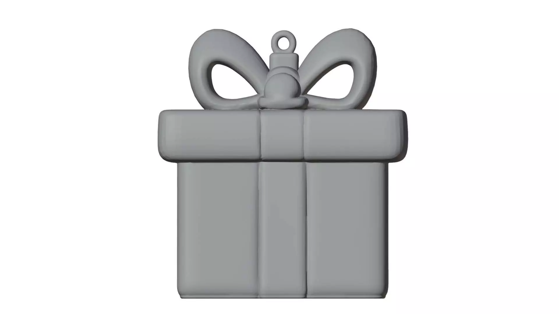 Gift Box Ornament 3D Print Ready Model 3D print model_2