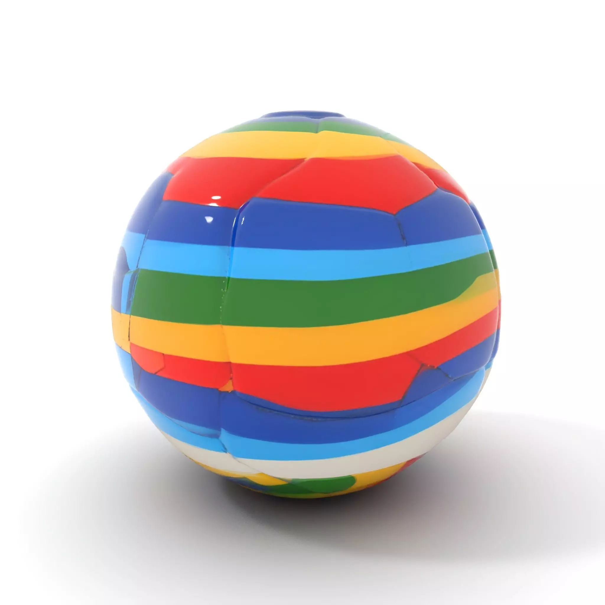 Rainbow Soccer Ball model pack Low-poly 3D model_19