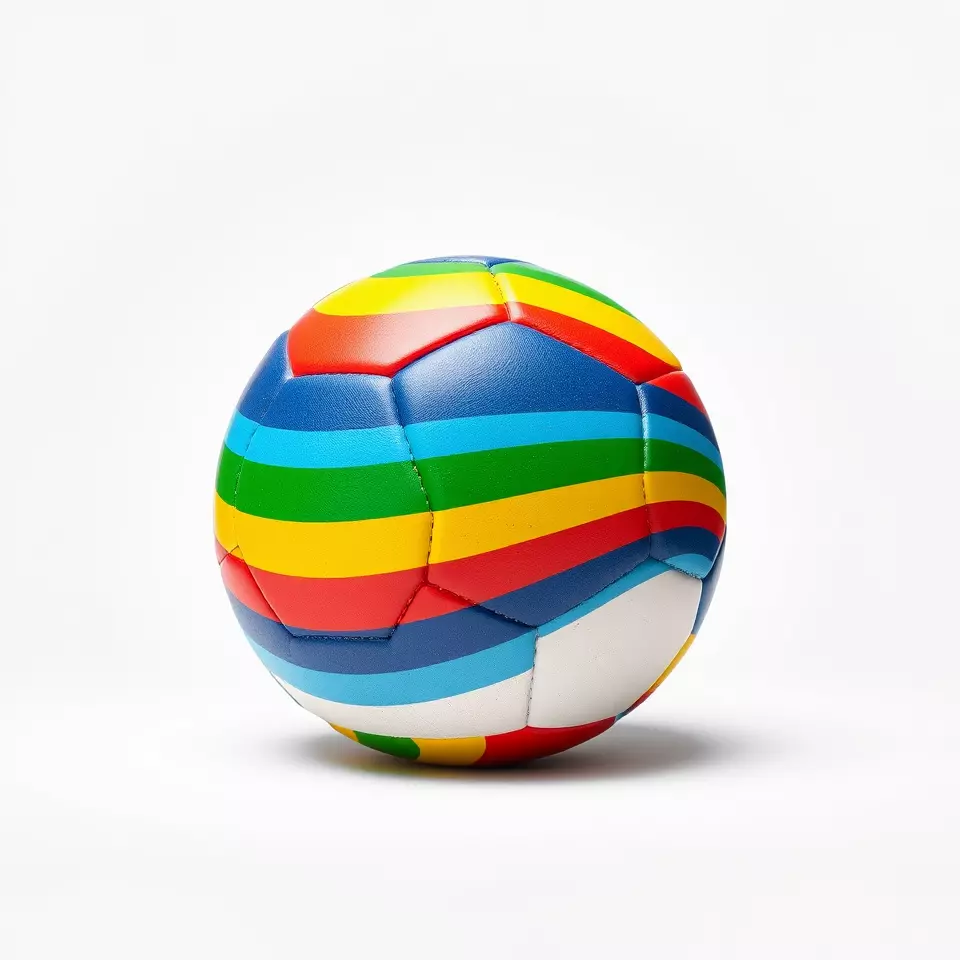Rainbow Soccer Ball model pack Low-poly 3D model_3