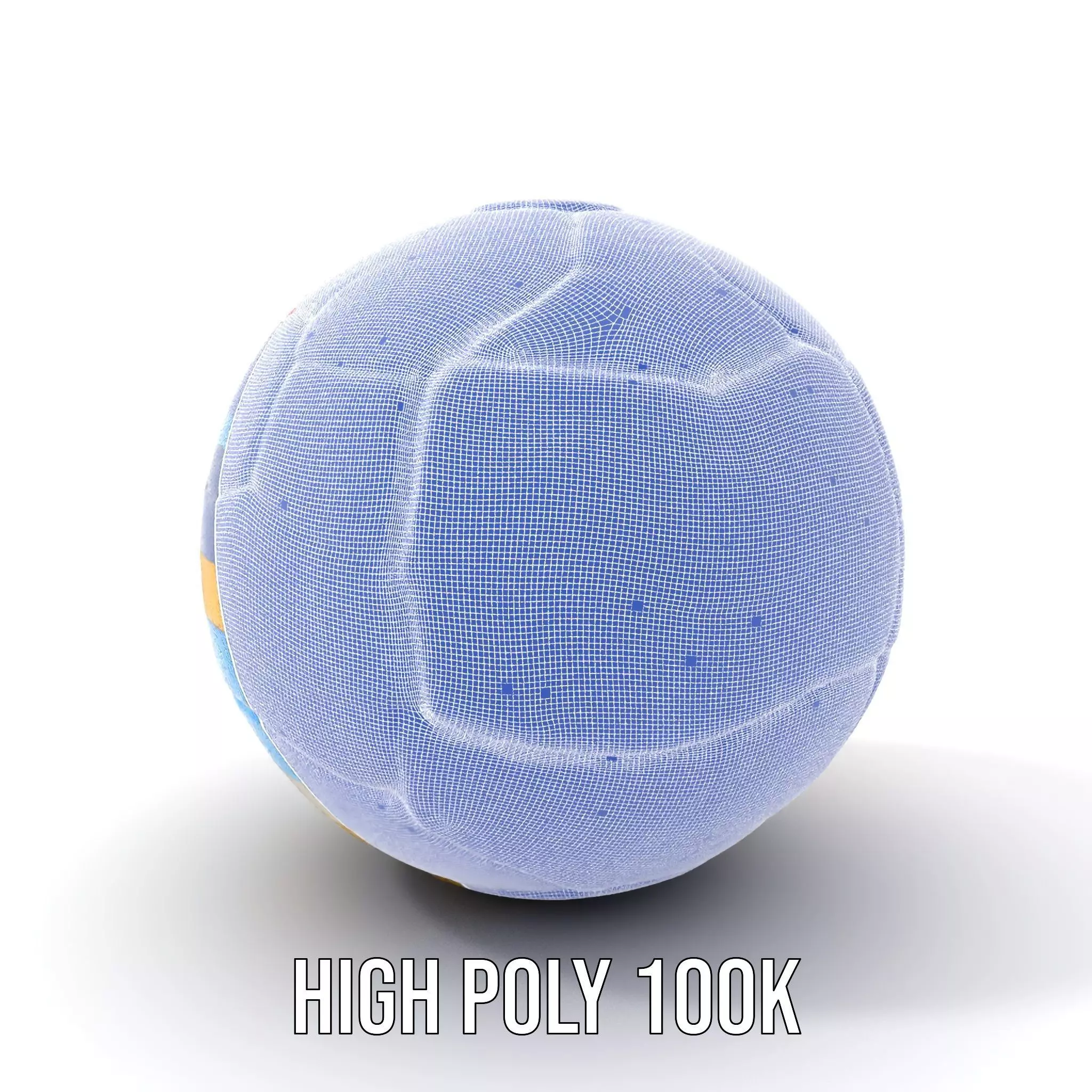 Rainbow Soccer Ball model pack Low-poly 3D model_5