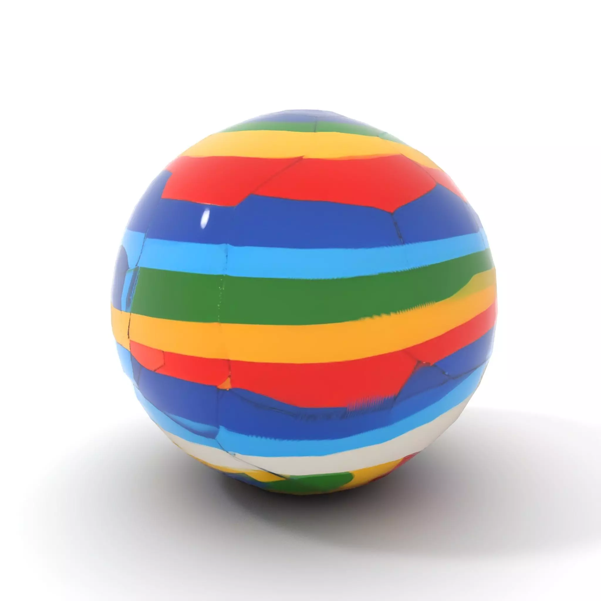 Rainbow Soccer Ball model pack Low-poly 3D model_10