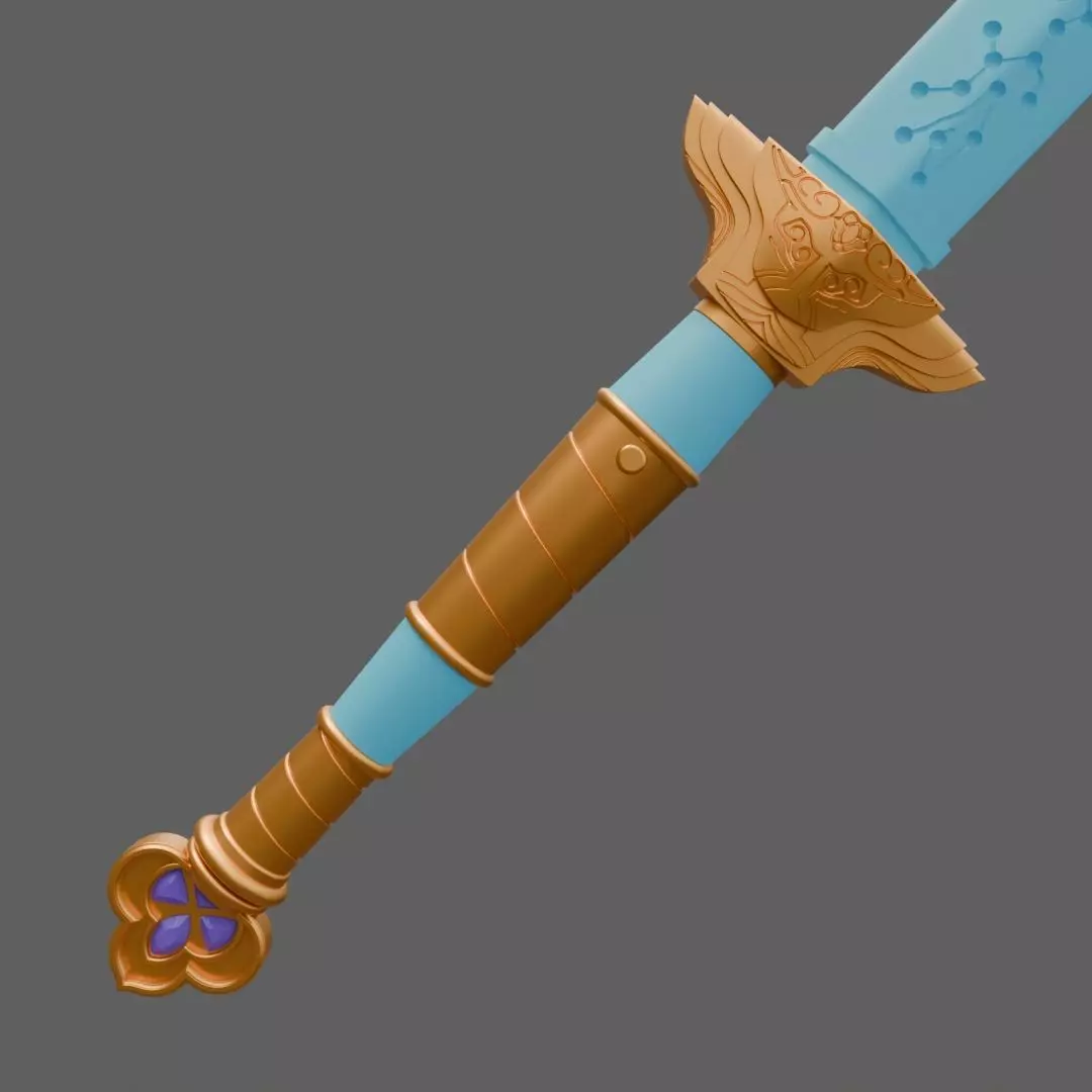 Rumi Sword Kpop Demon Hunters Fan Art 3D print model_4