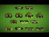 13 Golden Black Metal Mask Pack - Stylized Party Set Low-poly 3D model_1